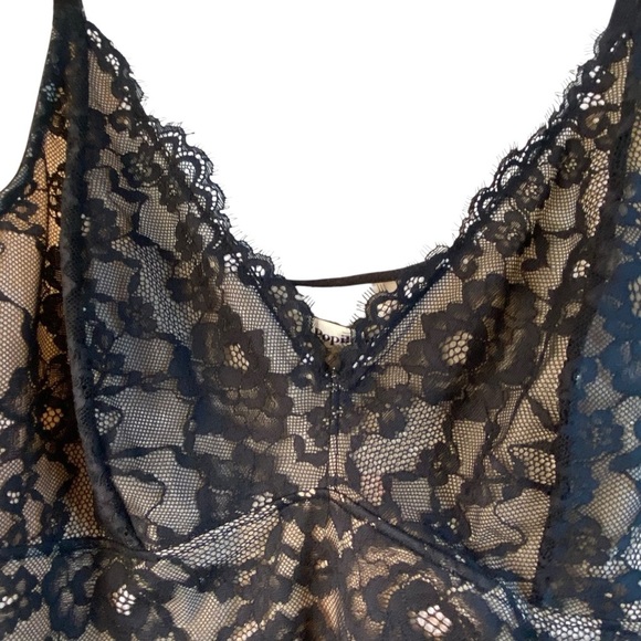 NWT Popilush Shapewear Deep V Black Lace Smooth Firm Control Bodysuit SZ 3XL - Picture 5 of 15